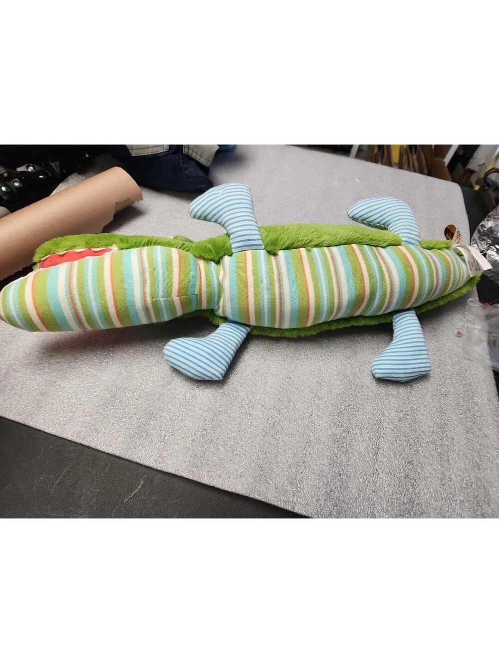 Maison Chic TOOTH FAIRY Pillow Gary Gator  ALLIGATOR Plush!.